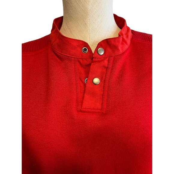 VINTAGE Copper Cove Red 80's Sweater Sweatshirt Fleece Medium - Picture 5 of 13